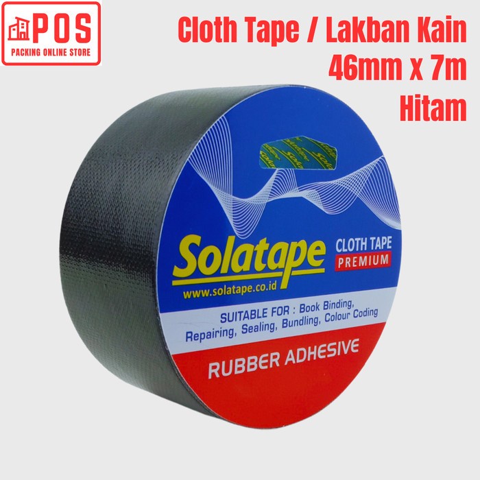 

Cloth Tape / Lakban Kain Hitam 46mmx7m | Solatape
