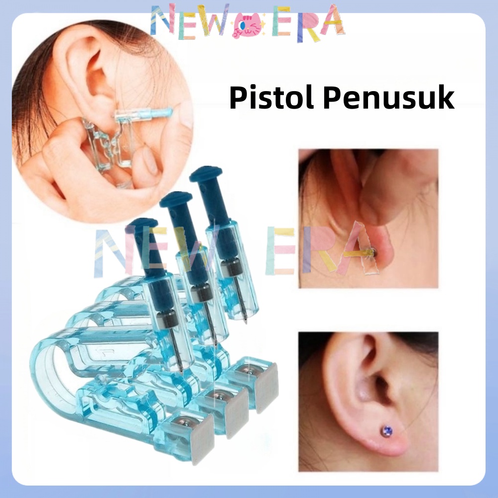 NewEra Tindik Telinga Steril 1x Pakai Disposeable Jarum Pelubang Telinga Steril Alat Tindik Telinga 