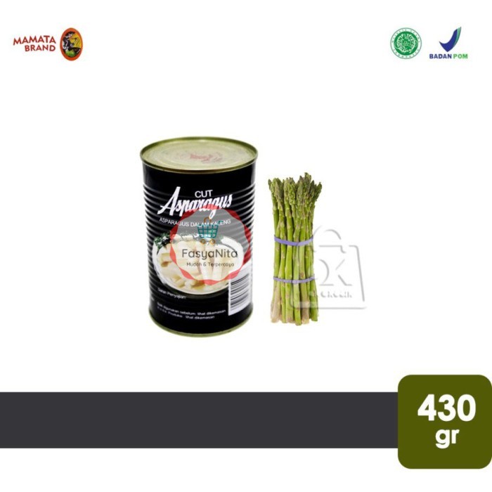 

Asparagus Cut Mamata Brand / Sayur Asparagus Kaleng ( 430gr ) - FasyAnita Mart Denpasar