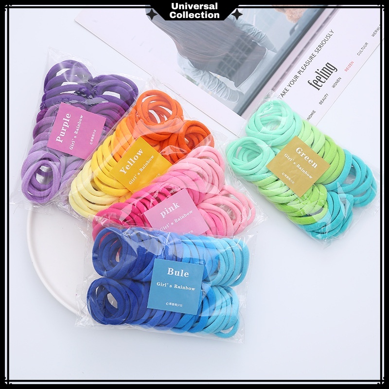 50PCS / SET IKAT RAMBUT DONAT TOWEL RING / KUNCIR RAMBUT DONAT BESAR