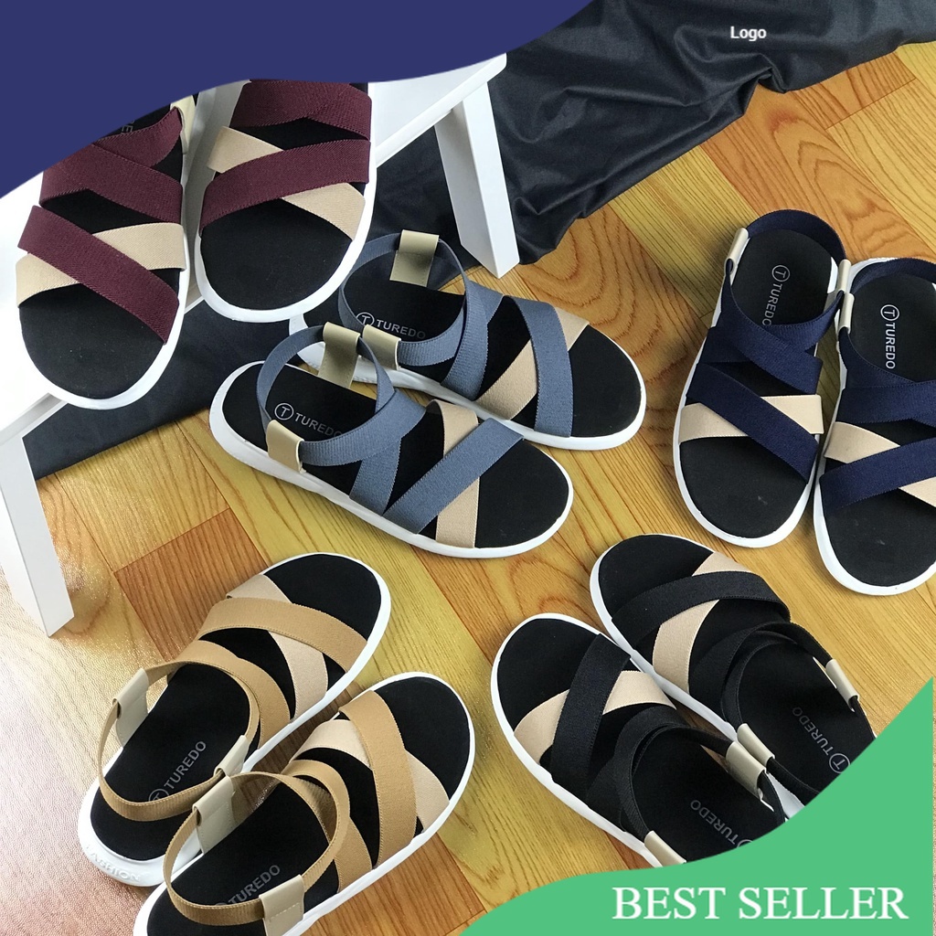 SEPATU SANDAL WANITA KARET SILANG ELASTIS/ Beautiful