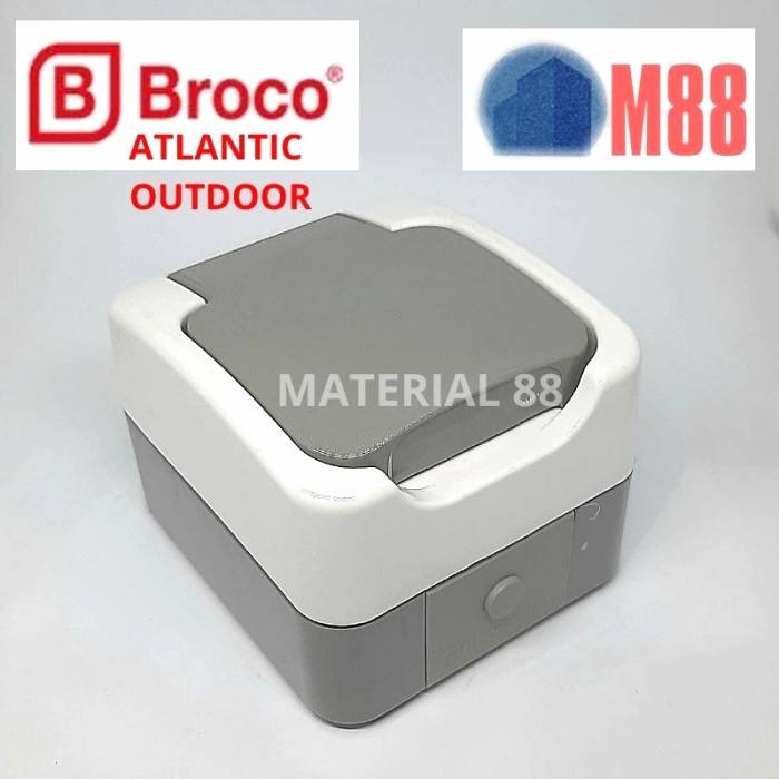 Stop Kontak BROCO ATLANTIC Outdoor Heavy Duty Colokan Kabel Tutup