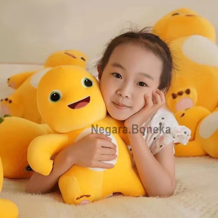 Mainan Anak Lucu Karakter Boneka Nalong Plush Boneka Dino Kuning - Boneka Nalong