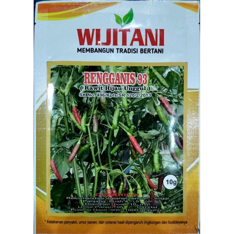 

Cabe Rengganis 93 10gr Cabe Hijau Lebat
