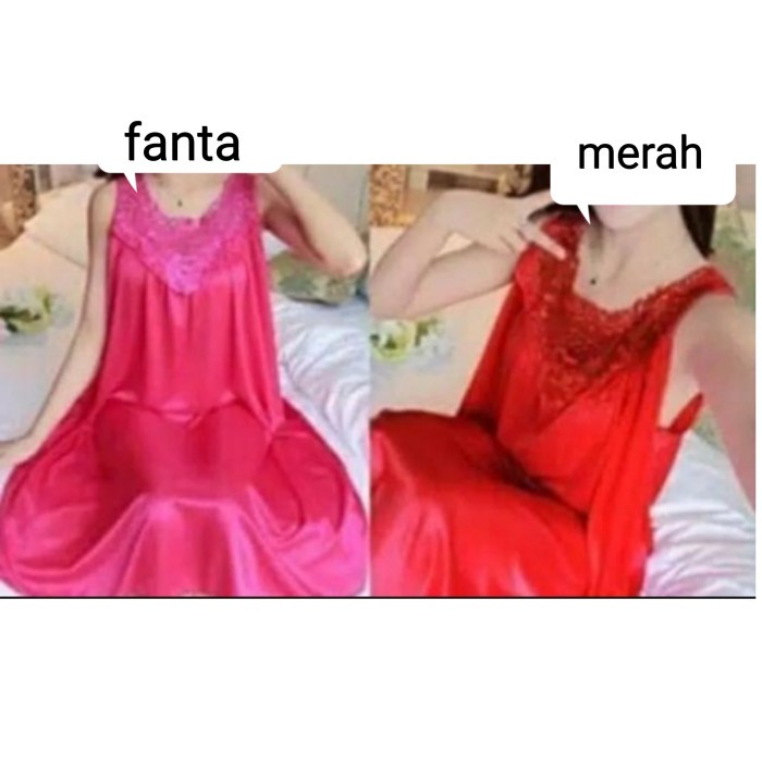 ✨LARIS✨-daster baju tidur dewasa wanita cantik sexy sleepwear 17 - Ungu muda