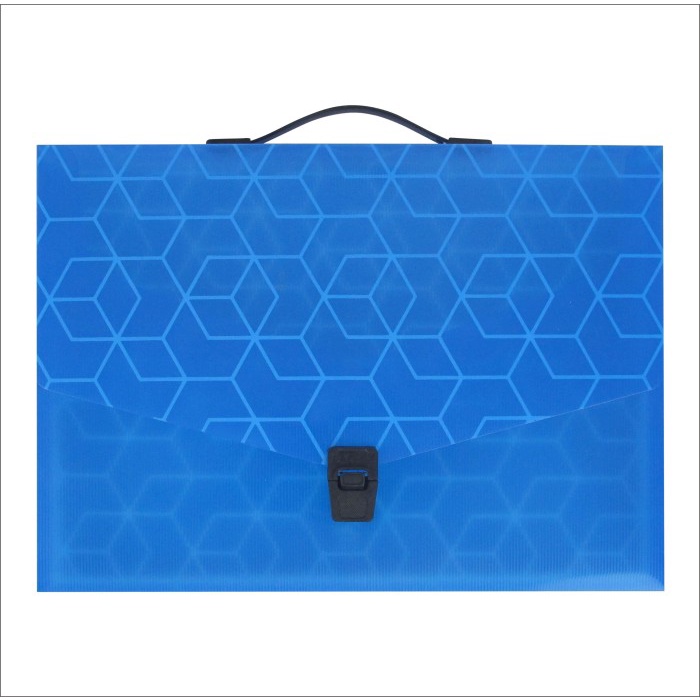 

EAGLE Carry File With Handle / Map Dokumen Tenteng F4 Motif KUBUS - Merah