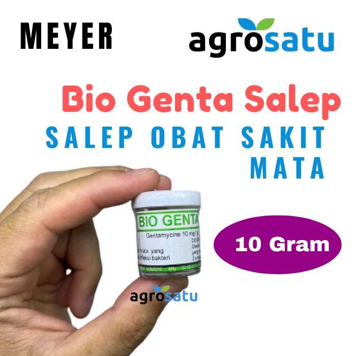 Bio Genta Salep Obat Sakit Mata Kucing Kambing Sapi Domba Anjing Kelinci 10 gr Obati Bengkak Belekan