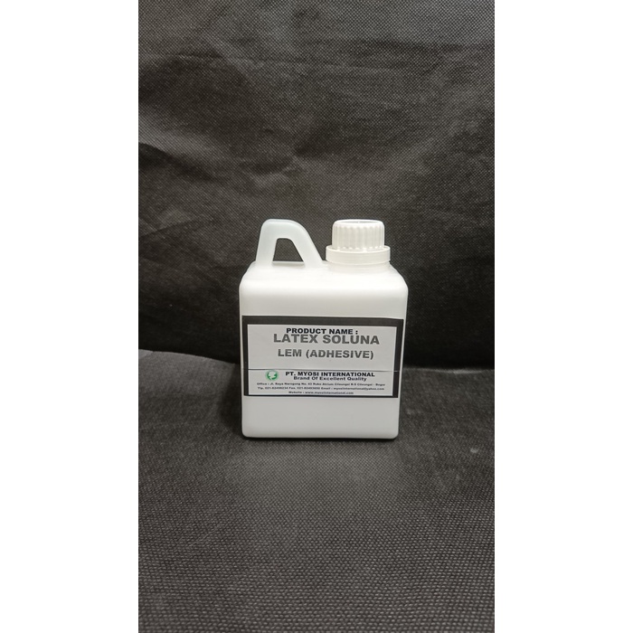 

Myosi Lem Latex Cair Soluna untuk Busa / Kulit Latex 1 Liter - 1 Liter