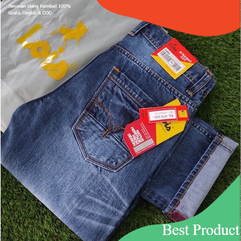 PROMO CUCI GUDANG CELANA JEANS LOIS ORIGINAL TERLARIS CELANA JEANS PANJANG PRIA BOMBOOGIE(COD)/ Silv