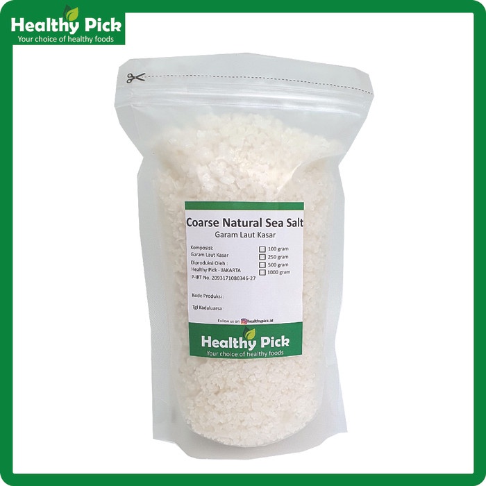 

New Produk Termurah Organic Natural Sea Salt Coarse Garam Laut Organik Natural Kasar 1 Kg