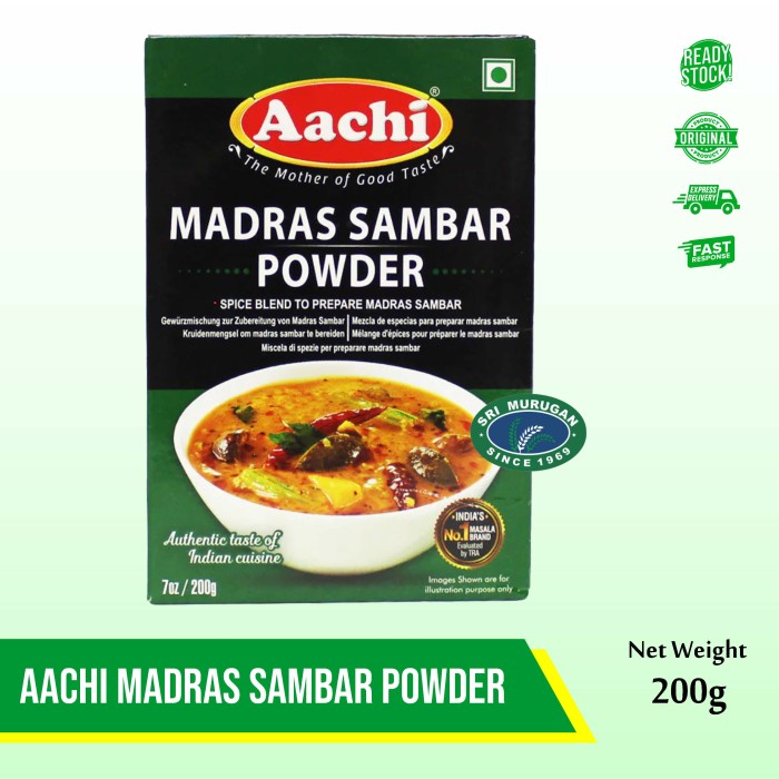 

Produk Terbaru MurMer AACHI MADRAS SAMBAR POWDER 200G