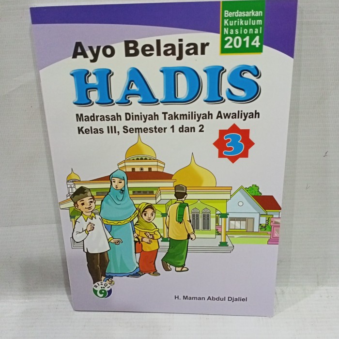 buku ayo belajar hadis kelas 3 mdta