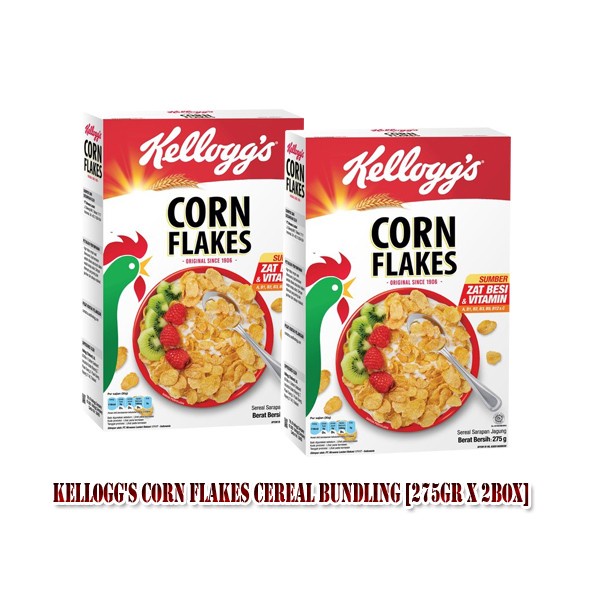 

Kellogg's Corn Flakes Cereal Bundling [275gr x 2Box]