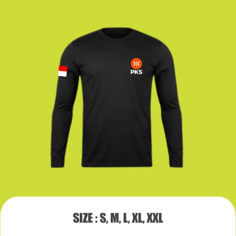 KAOS PKS LENGAN LENGAN PANJANG KAOS PARTAI LOGO SIMPLE