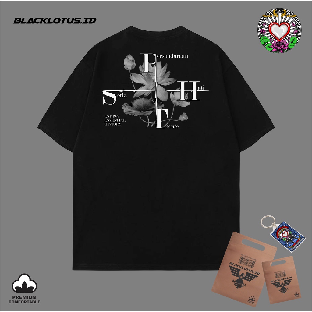 Kaos Terate LOTUS STORY Kaos Setia Hati terate Plastisol Katun Premium Asli Kaos Raja Tega Temu Rose