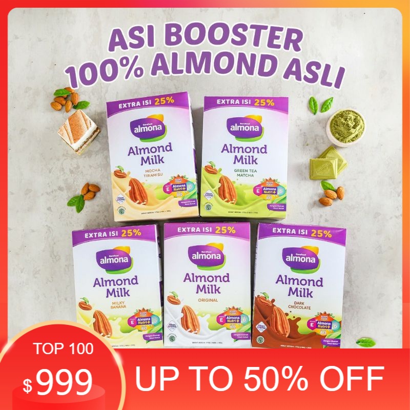 Almona Almond Asi Booster - Susu Ibu Menyusui Bebas laktosa