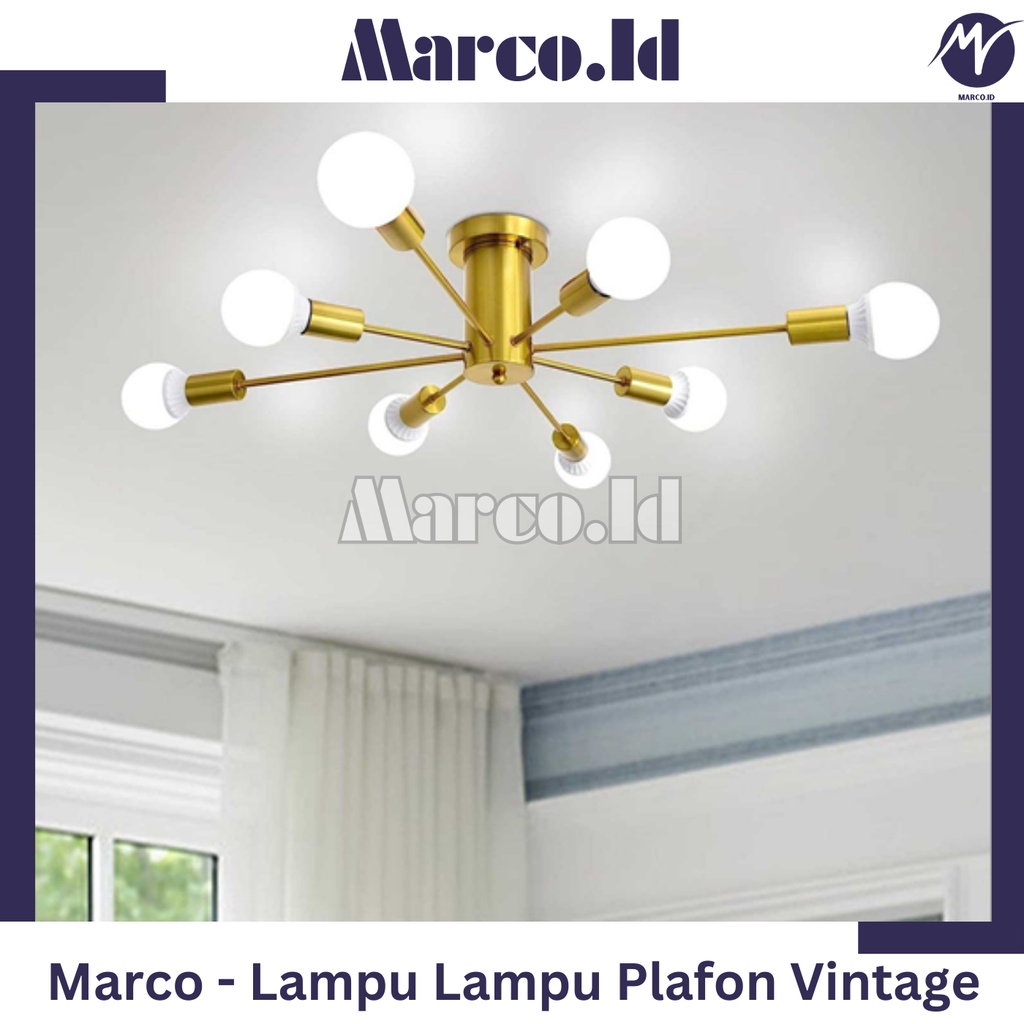 Lampu Lampu Plafon Vintage Ceiling Lights Cabang 8 E27