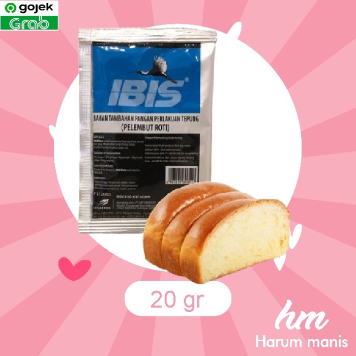 Ibis Pelembut Roti / Bread Improver sachet 20g