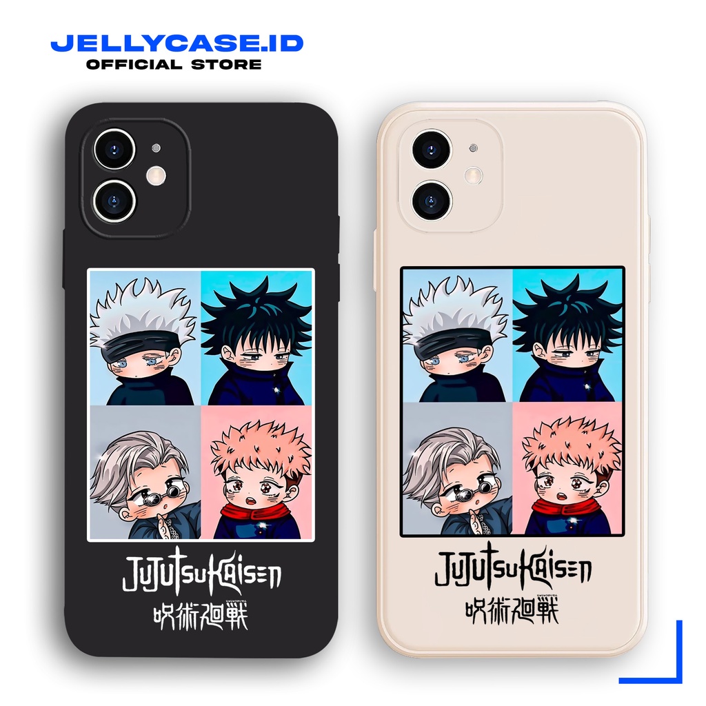 Soft Case Infinix Note 30 Hot30 Smart 7 Smart5 Hot10Play Hot 9 Play Note12 JE108 Jujutsu Kaisen Chibi Four List Softcase HP Aesthetic Casing Jelly Anime Kartun CameraPro