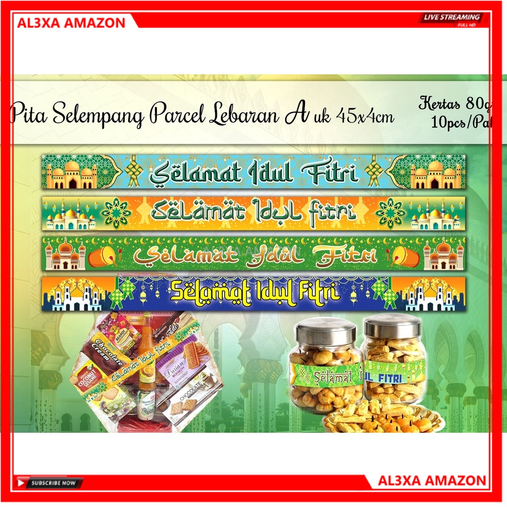 

Pita Selempang Untuk Parcel Lebaran Idul Fitri