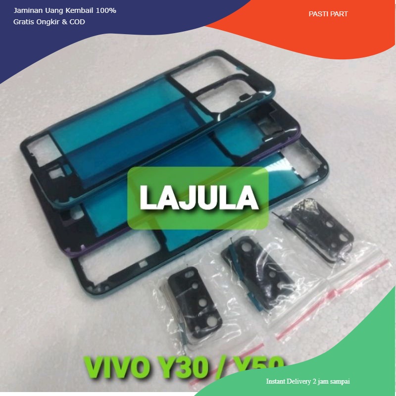 bezel tutup mesin tulang samping vivo y30 - y30i / y50 - y50i original