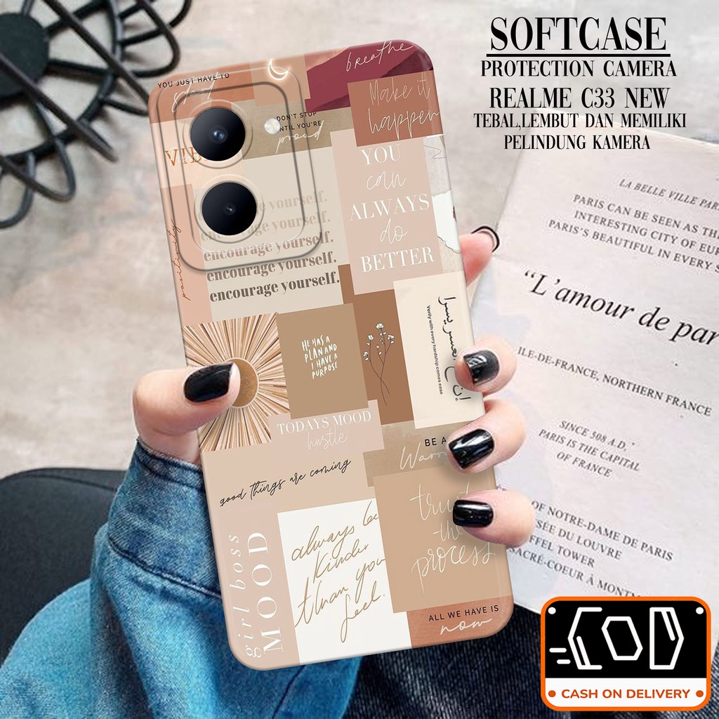Softcase Silikon Hp Realme C33 Terbaru - Trans Case Casing Hp Realme C33 Terbaru