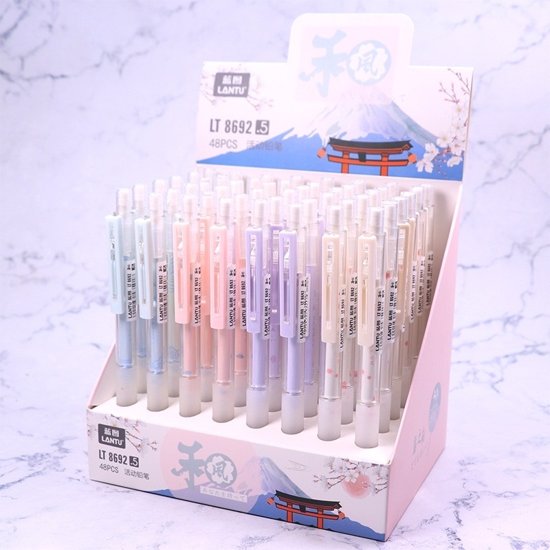 

STESSI Pencil Pensil Mekanik Cetek Motif Japan Tip 0.5 mm Lucu Aesthetic Import