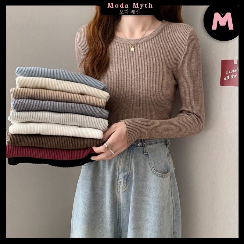 MODAMYTH M07 - Baju Atasan Wanita Baju Lengan Panjang Wanita Lengan Panjang Wanita Korea Lengan Panj