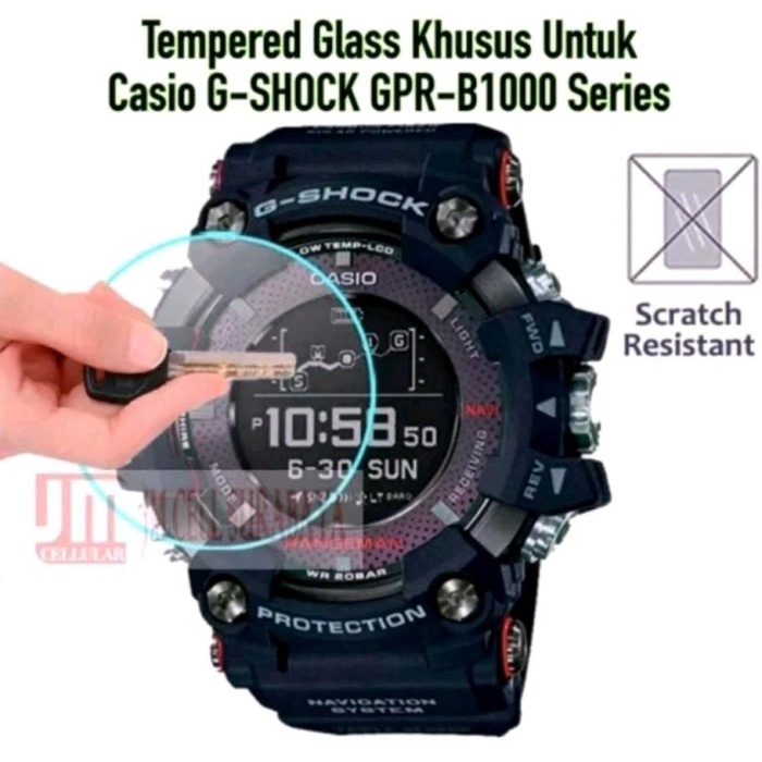 tempered glass for CASIO GPR-B1000 GPRB1000 GPR B1000 anti gores jam tangan TG pelindung layar scree