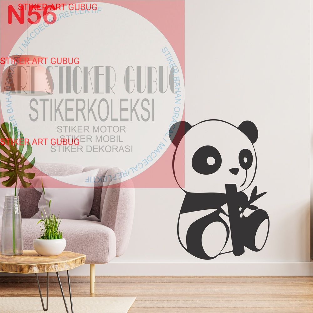 Stiker dinding PANDA7 sticker cutting wall stiker stiker tembok stiker kaca stiker kamar