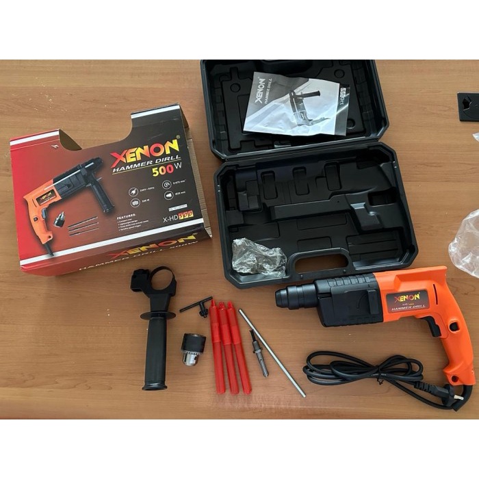 XENON Mesin Bor Bobok Beton SDS Plus 20 HD500 mm Rotary Hammer Drill