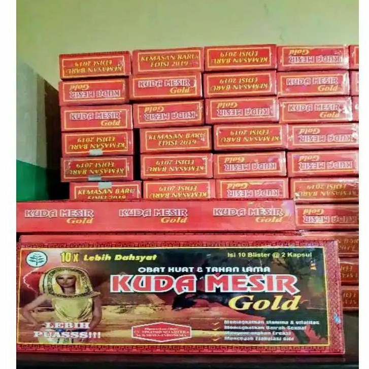 

Kuda Mesir Gold 1Box isi 10 Sachet