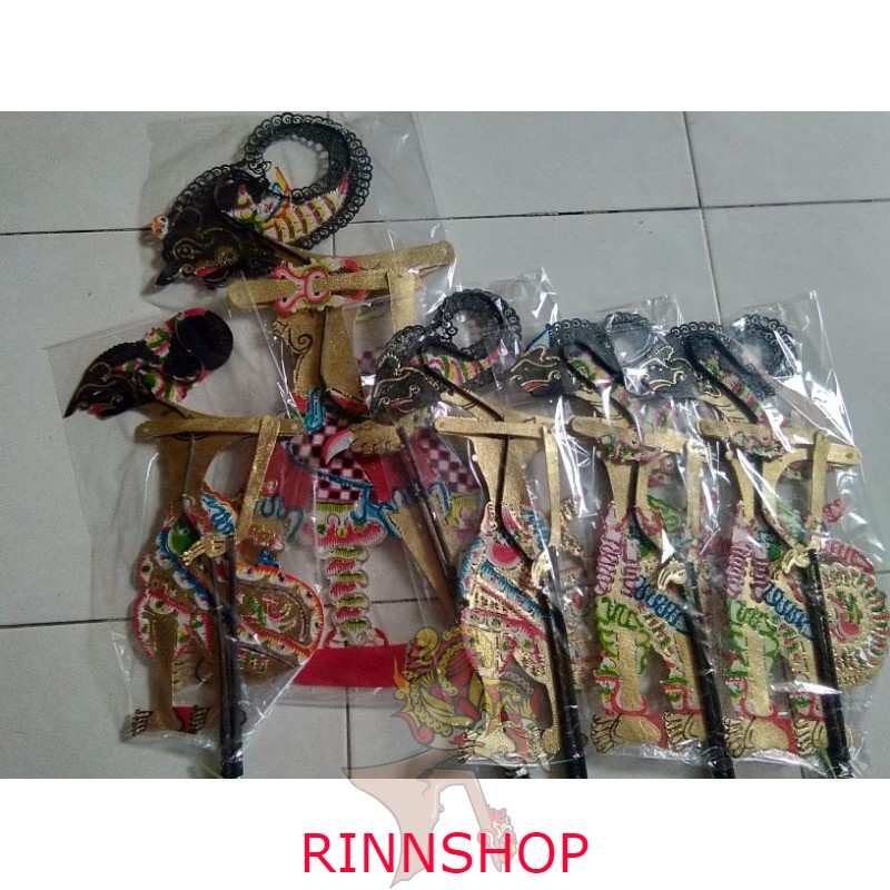 wayang kulit asli pandawa lima / kulit asli/ cod / wayang murah