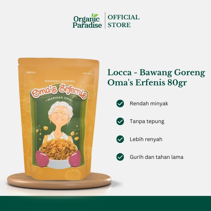 

Bawang Goreng oma's erfenis 80 gr Locca