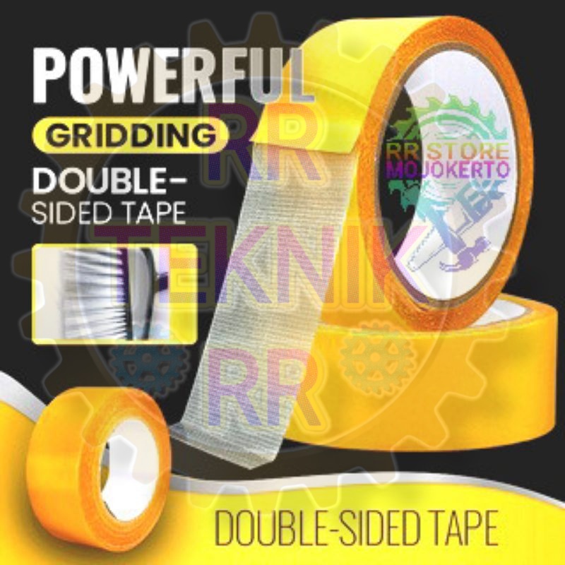 

Promo!! Solatip Double Tape Kain Dua Sisi / Double tape Mesh kain 5M tanpa bekas