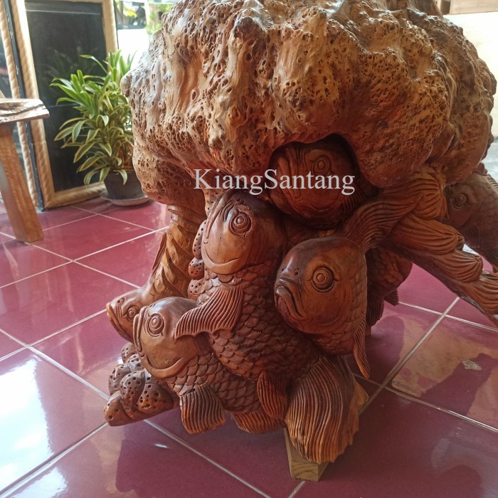 Meja dan kursi jati antik