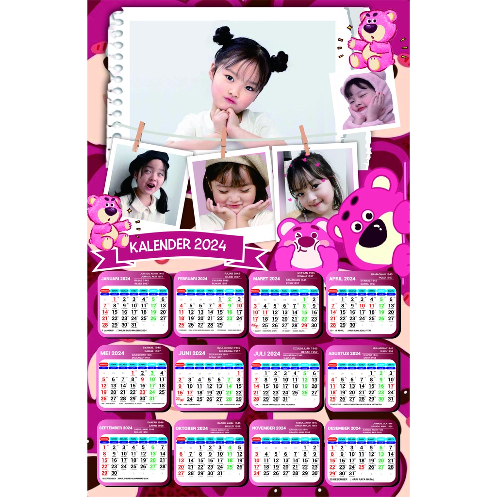 

CETAK KALENDER 2024 MOTIF LOTSO BISA FOTO SENDIRI LENGKAP ADA TGL ISLAM HIJRIYAH JAWA WAGE KLIWON PROMO COD GRATIS ONGKIR