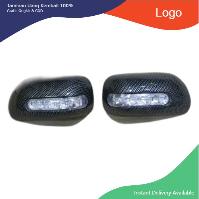 Cover spion carbon+lampu Avanza new vvti  tipe G 2008-2011. Aksesoris mobil