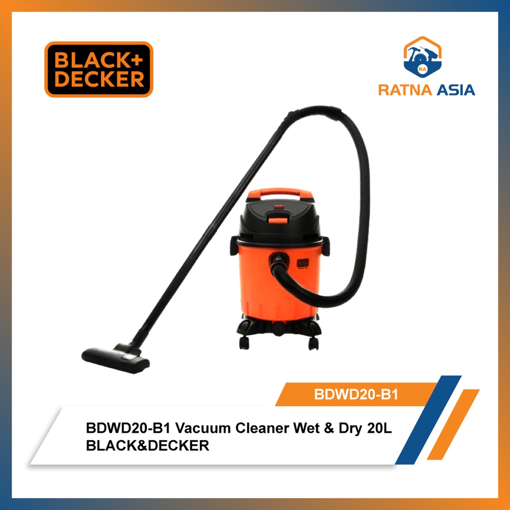 Black+Decker BDWD20-B1 Vacuum Cleaner Wet & Dry 20L