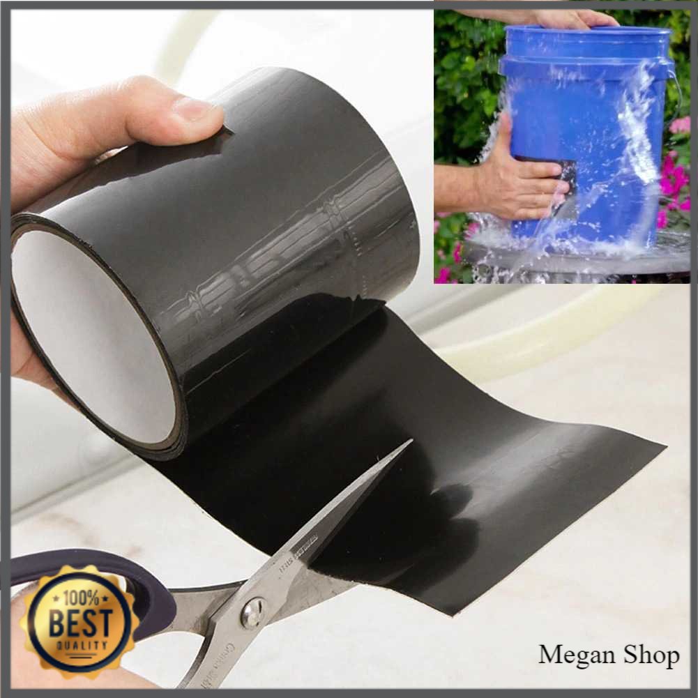 

Lakban Anti Bocor Hitam dan Tebal Waterproof Leak Stop Tape Ukuran 10x152cm