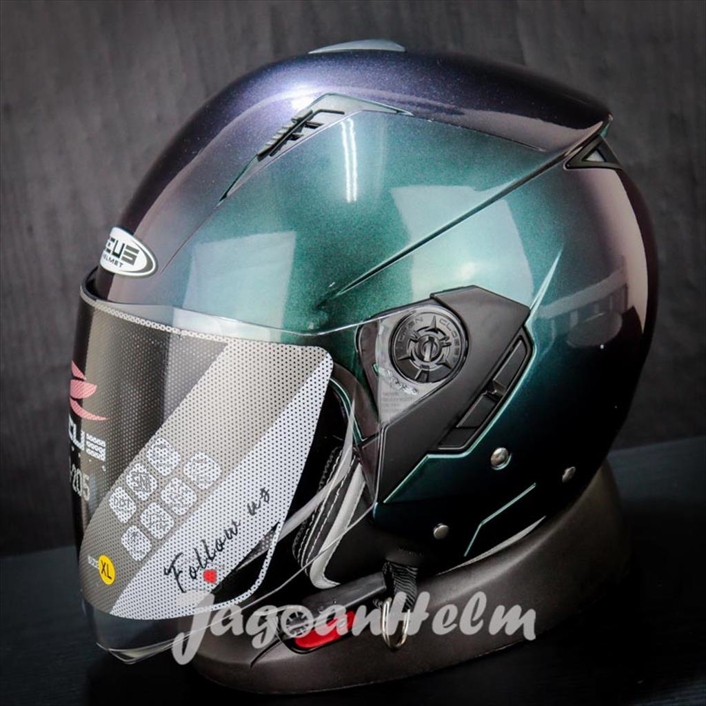 ZEUS HELM ZS 205 SOLID |  CHAMALEON PURPLE | ZS205 HALF FACE
