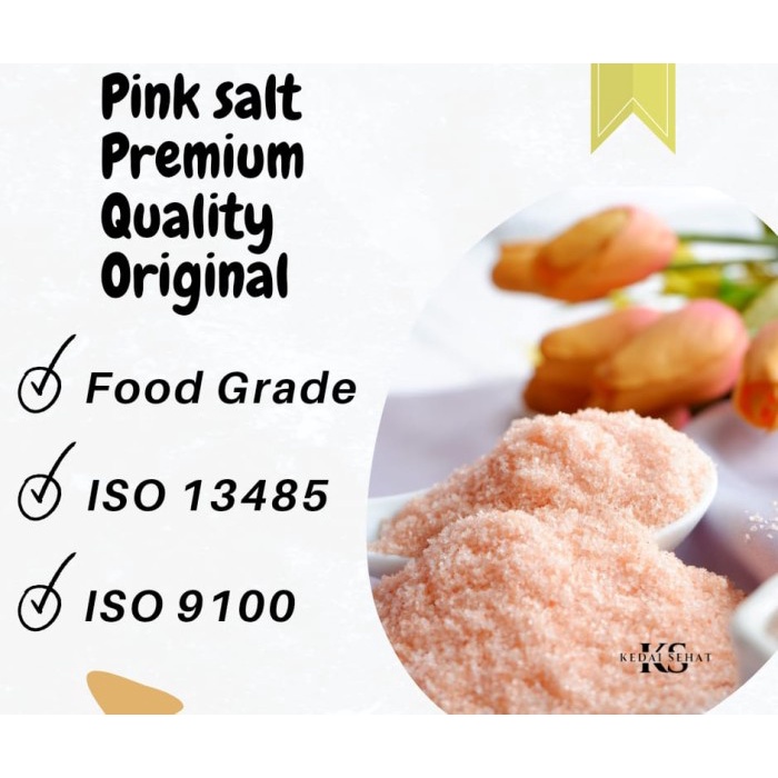 

NF-50 Himalayan Salt Pink Rock Salt Extra Fine 1kg - Garam Himalaya 1kg