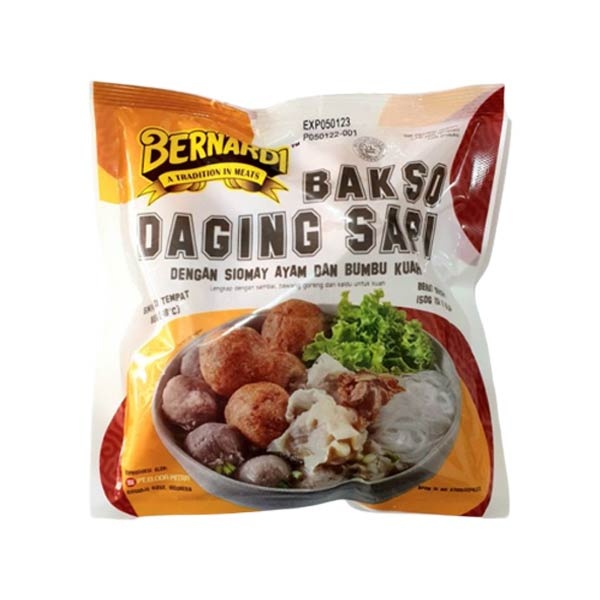 

BAKSO DAGING CAMPUR BERNARDI BASO SAPI INSTAN MIX 8 PCS