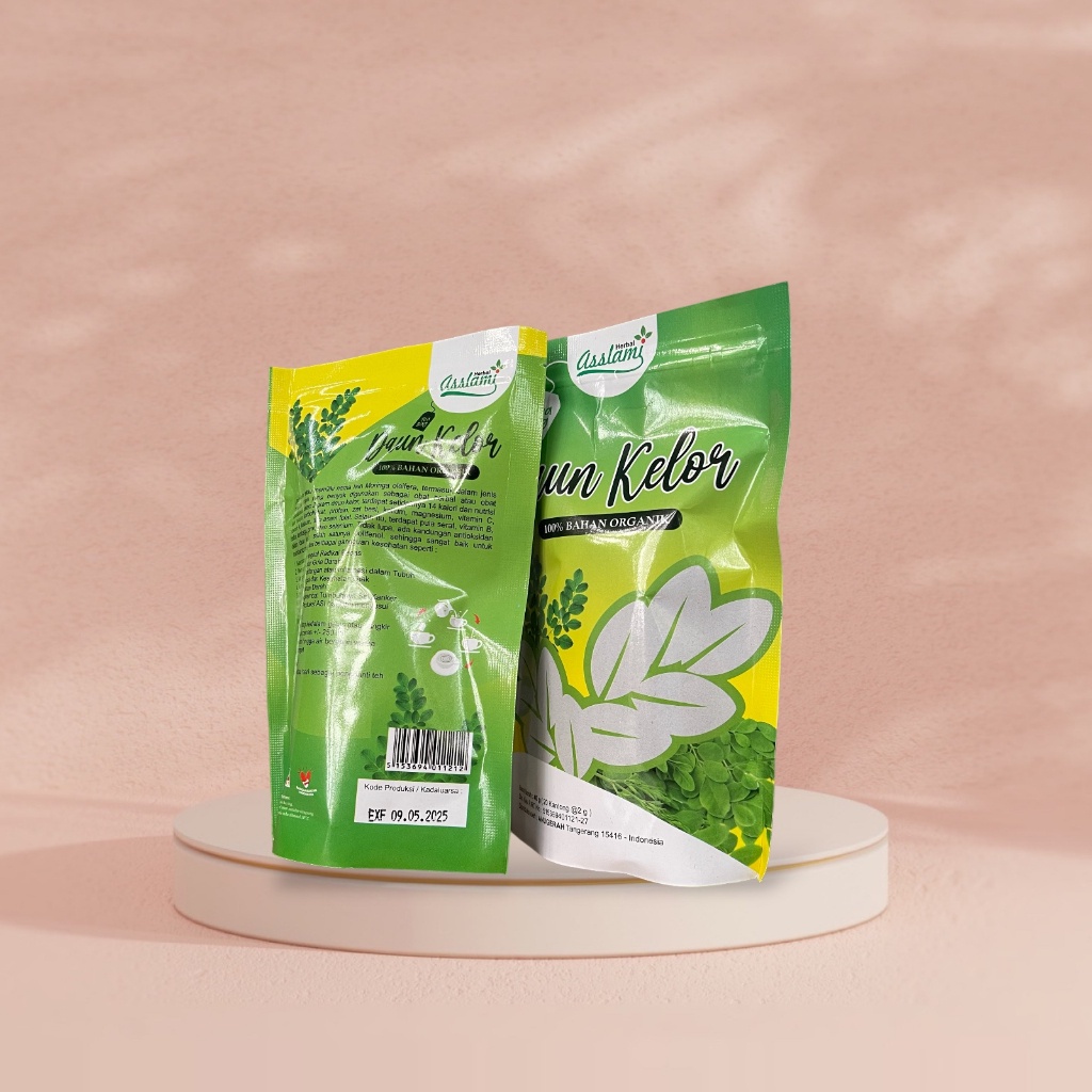 

Bestseller COD Daun Kelor | Teh Celup Daun Kelor Murni Asslami | Radikal Bebas kemasan pouch Menangkal Radikal bebas, Menurunkan kadar Gula darah, Mengontrol tekanan darah, dll