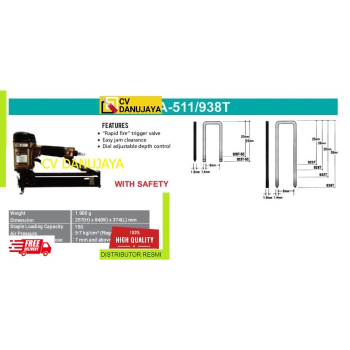 

Air Nailer MAX TA-511/938T