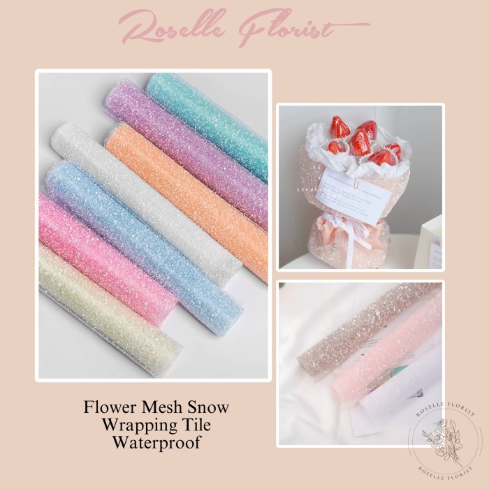 

Kertas Bunga Salju Buket Flower Mesh Snow Wrapping Tile Paper