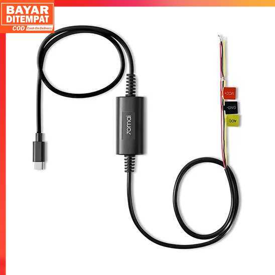 ( 100% ORI ) 70mai Dashcam Hardwire Kit Intelligent Rearview Mirror 24 Hour Type C - UP03