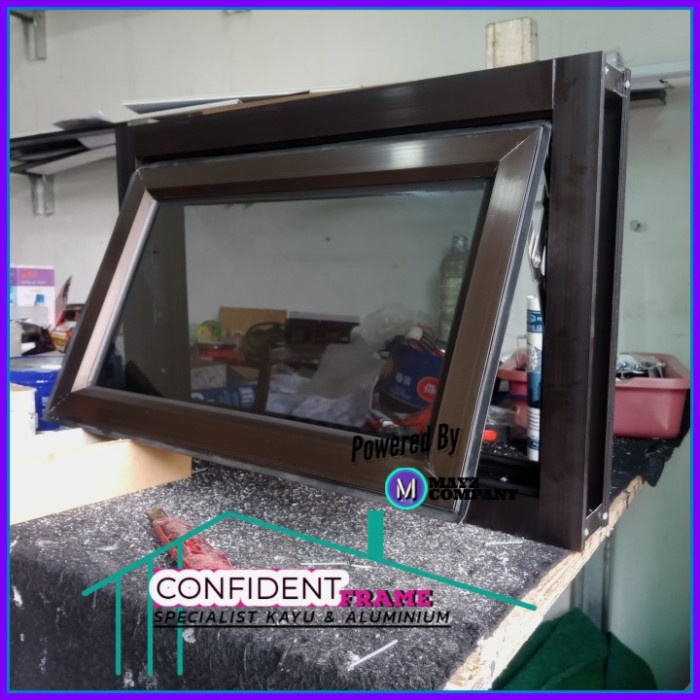 Jendela Kamar Mandi Aluminium 40 x 60 Cm / Boven Kamar Mandi Aluminium