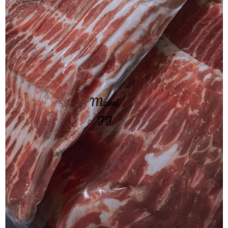 

COD Samgyeopsal Korea/Bali Pork Belly Slice 2MM/5MM/1CM/2CM 500gr (Gojek/Grab only)