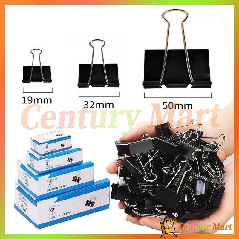 

PAPER CLIP 1Pack=12pcs/Binder Klip/Binder Clip 19Mm /Penjepit Dokumen Kecil